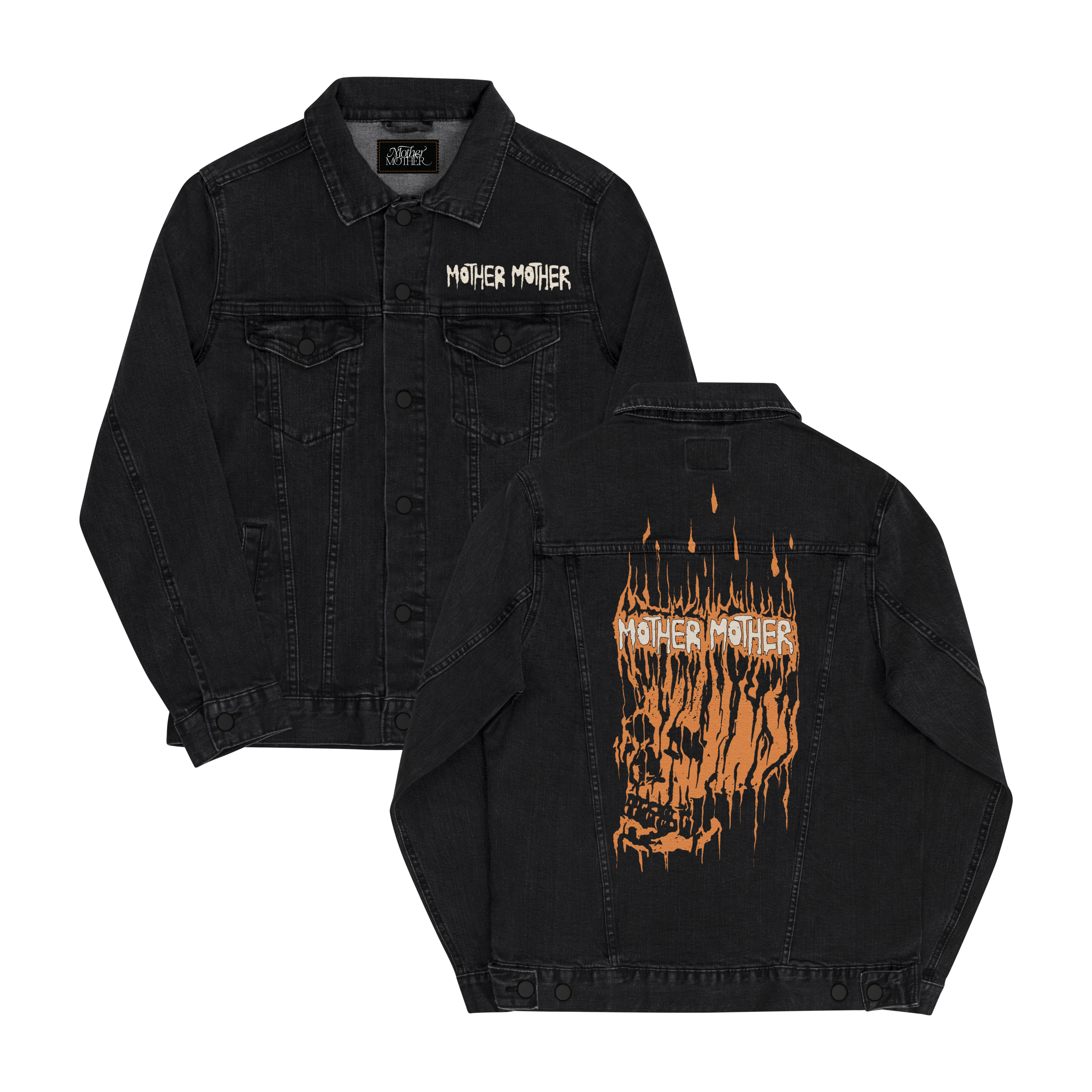Denim Skull Jacket – Mother Mother Merch Denim Skull Jacket – Mother Mother Merch