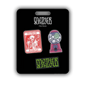 Tarot Card & Skull Machine Enamel Pin Pack