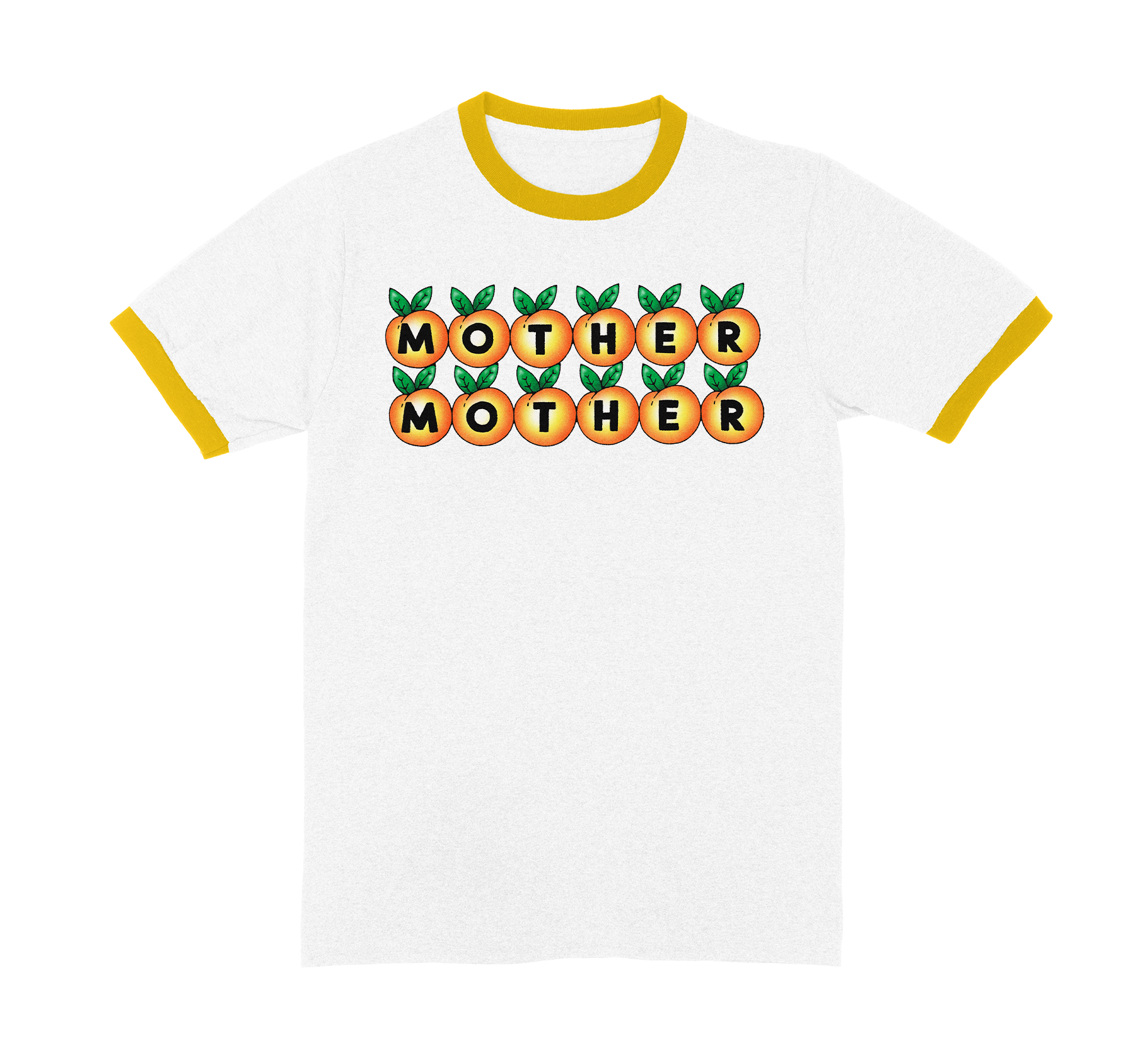 Peach Logo Ringer Tee