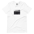Mother Mother white Moon Phase short sleeve tee with black lettering