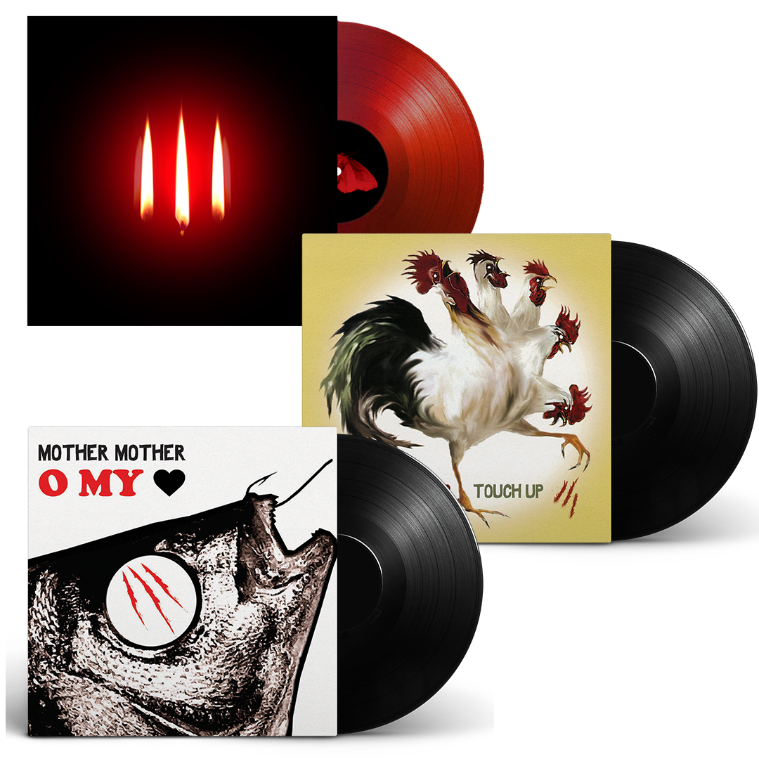 Mother Mother Inside vinyl, Touch Up vinyl, and O My Heart vinyl bundle